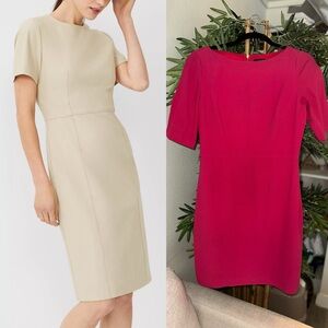 Ann Taylor Pink Midi Dress